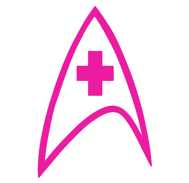 STAR TREK INSIGNIA MEDICAL, Decal Stickers for Cars, Windows, Laptops, Tablets