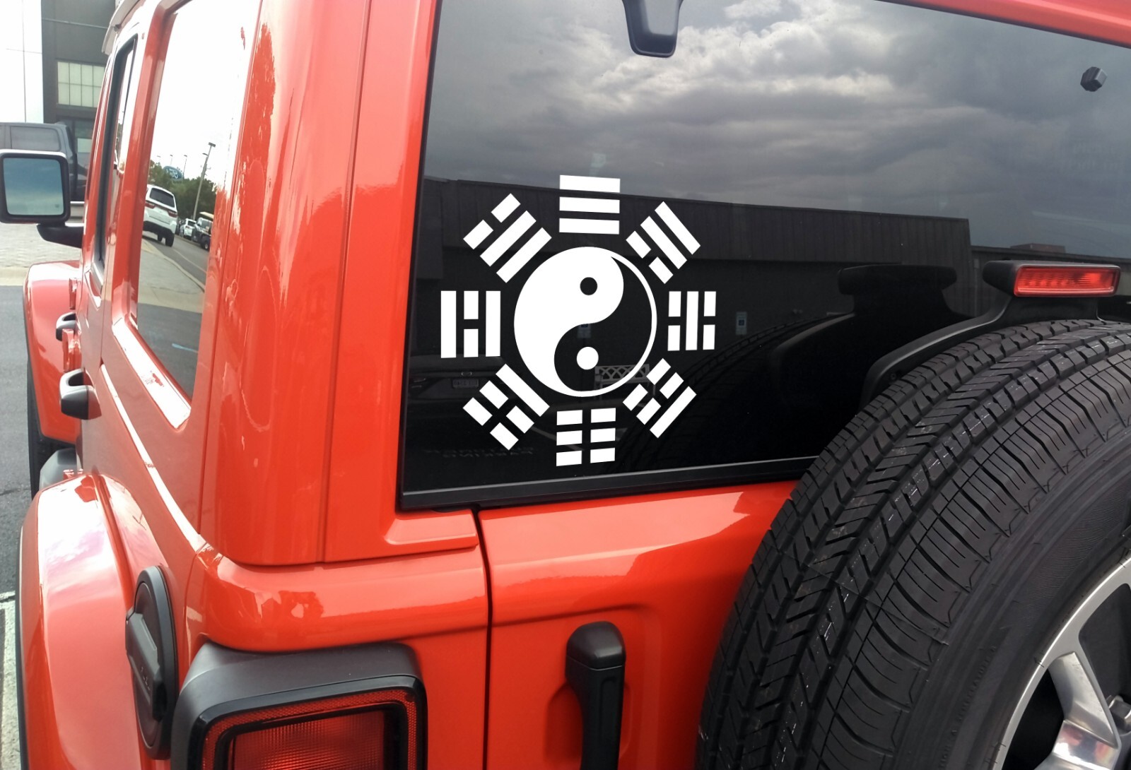 Bagua Pakua Vinyl Decal – Yin Yang Taoist Cosmology – Die Cut Sticker I Ching