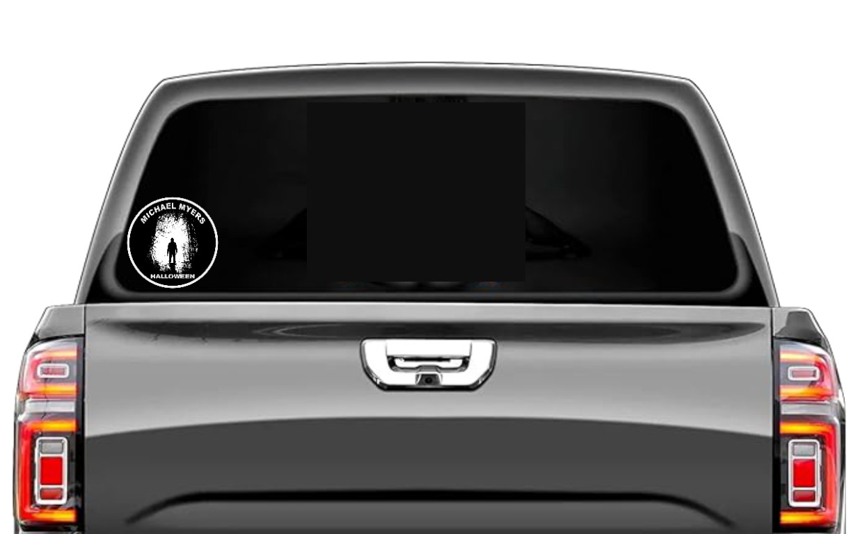 Halloween – Movie B/W – 4" Decal Handmade Auto Laptop Home Decoration Jar Bag 26