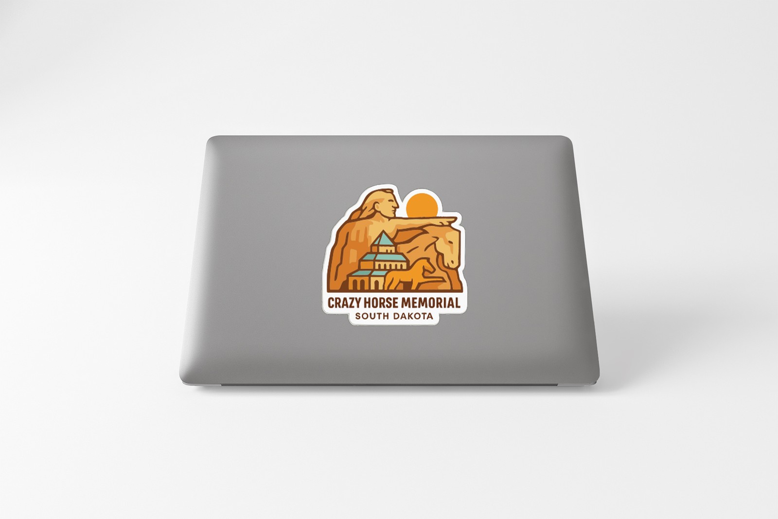 Crazy Horse Memorial South Dakota Sticker Decal Vinyl Die-Cut Symbolic Landmark