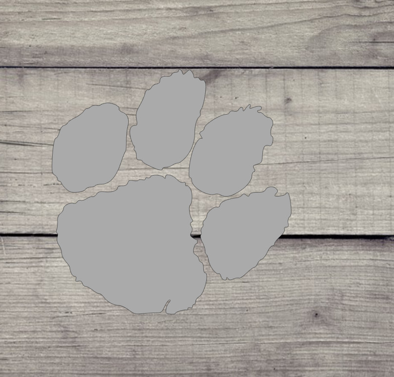 Clemson Tiger Paw Vinyl Decal – Clemson University – Stanley / Auto / Cell phone