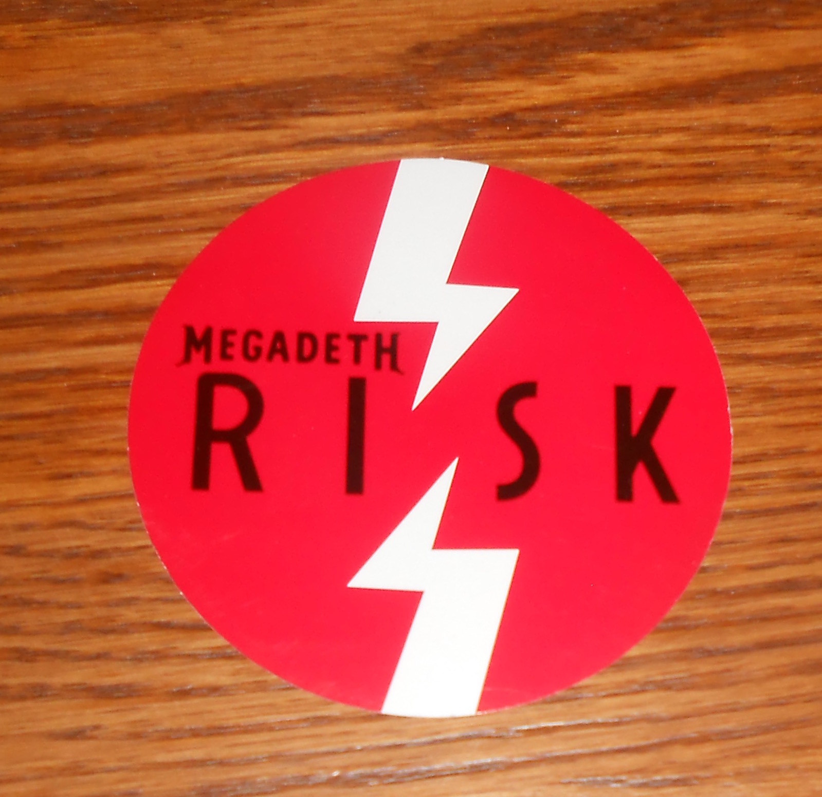 Megadeth Risk Sticker Circle 1999 Promo 3”