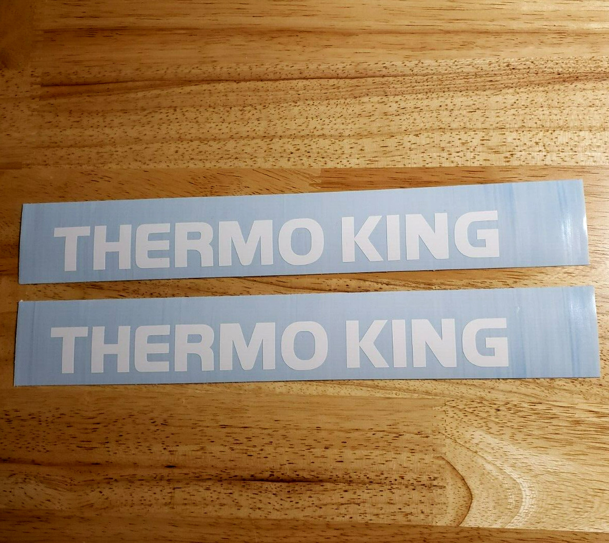 Thermo king Decals Stickers 24"x 2.5" Gloss white (2) Fast USA