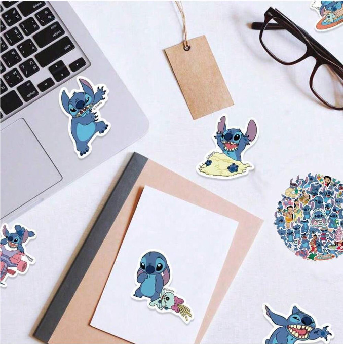 50PCS Lilo and Stitch Vinyl Waterproof Stickers – Stickers for Car, Phone etc.