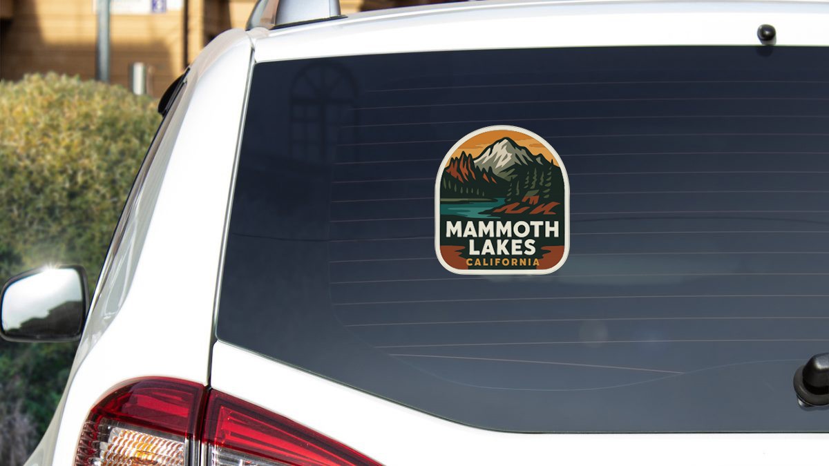 Mammoth Lakes Sticker Decal Vinyl Die-Cut City Skyline Landmark Design