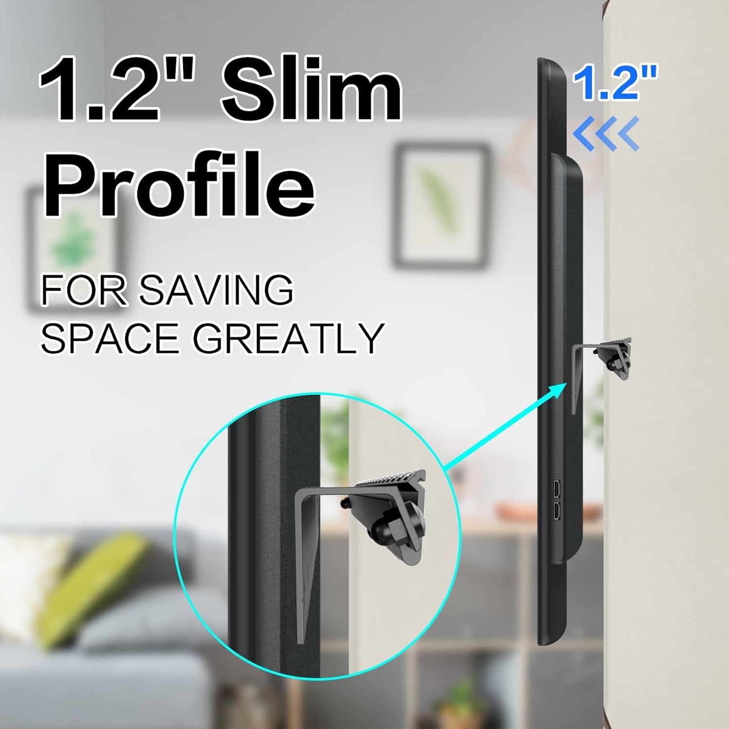 No Drill Drywall TV Mount, No Stud TV Wall Mount for Most Brand 22-55 Inch Tvs u