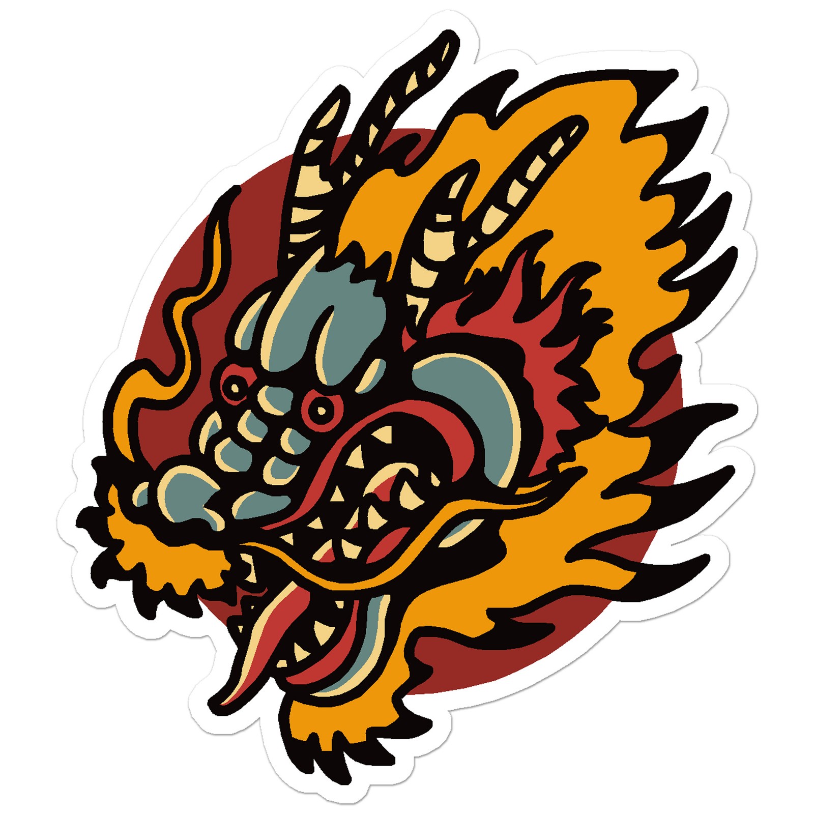 Oriental Dragon – Vinyl Decal Sticker – Car Window Laptop – ebn12659