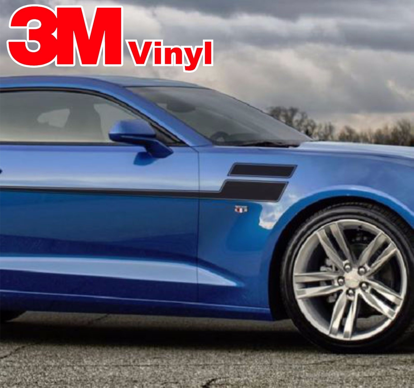 SPEED Vinyl Graphic Side Hockey Decals Stripes Cast 3M Vinyl 2010-2016 Camaro