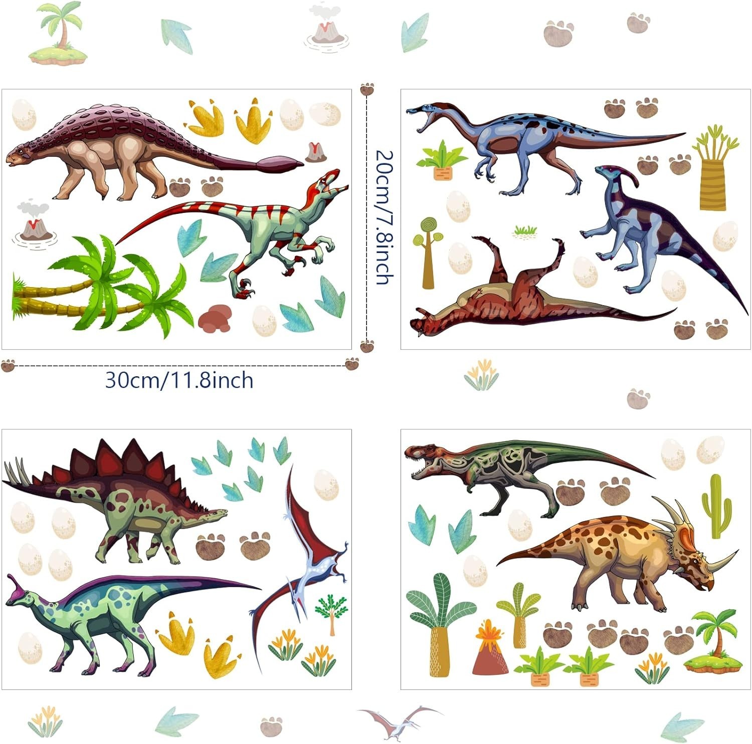 Eco-Friendly Glow Dinosaur Wall Decals – Reusable Stickers for Children’s Rooms