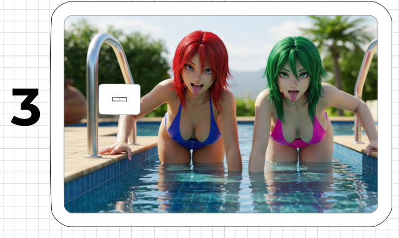Sexy Anime Girl Credit Debit ATM Card Skin Sticker Hot Ecchi Ahegao Manga USA