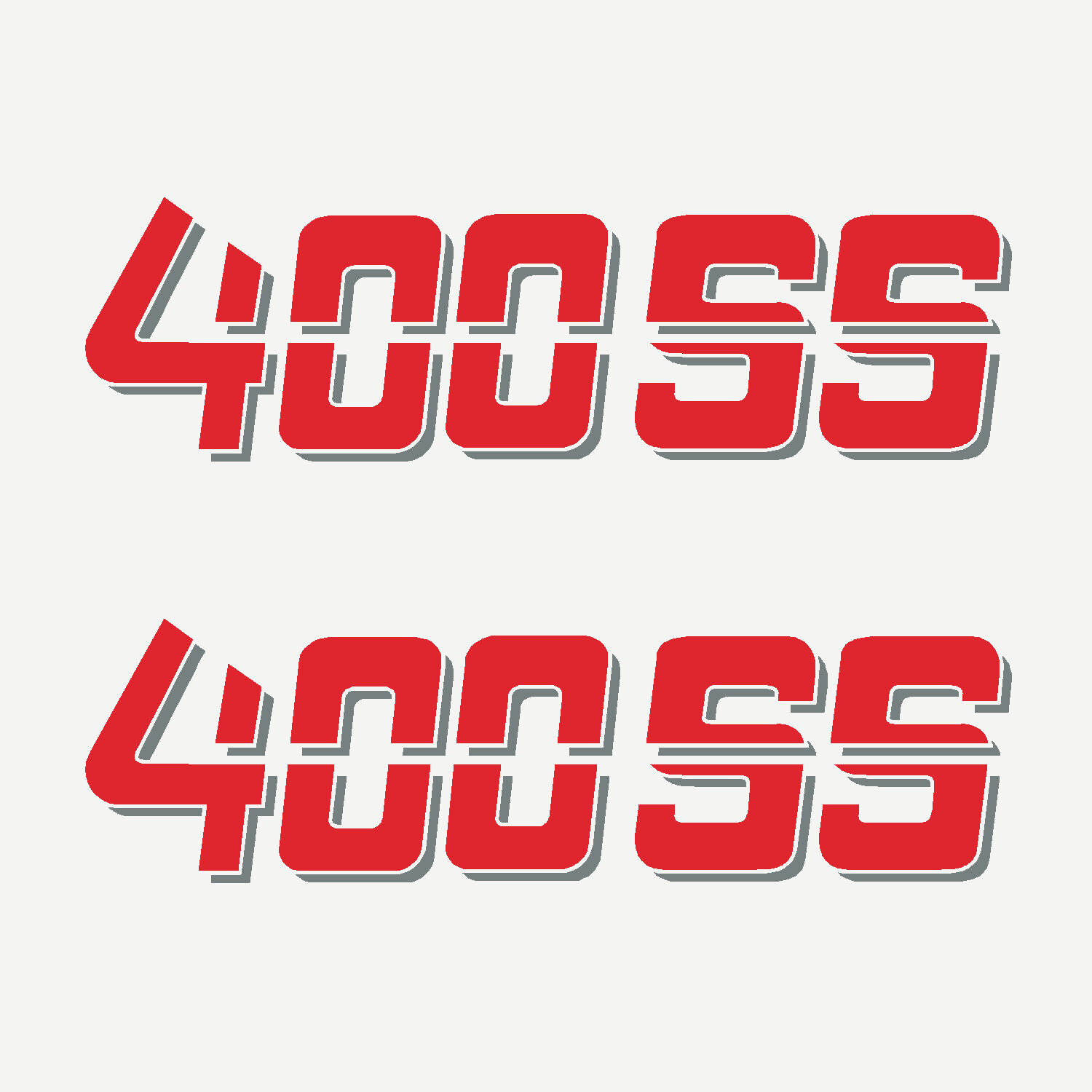 400 SS 400SS Truck Bed Vinyl Cut Decal Sticker 1500 2500 ,1 pair