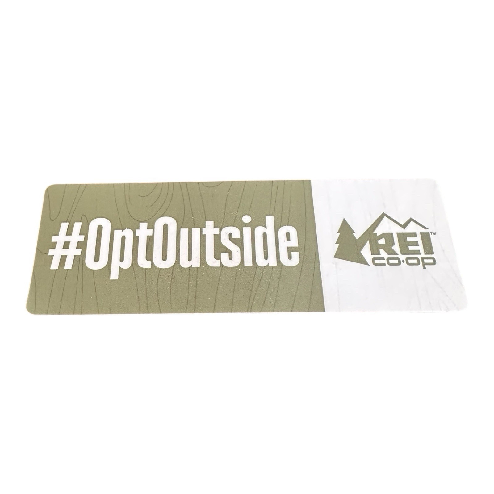 REI Coop # Opt Outside Green Topo Lines Sticker Decal – Outdoor 5×1.75 inches