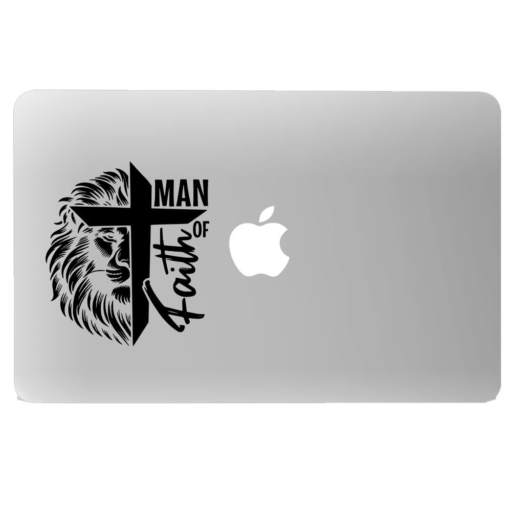 Christian Men Decal Man of Faith Sticker Car Window Christian