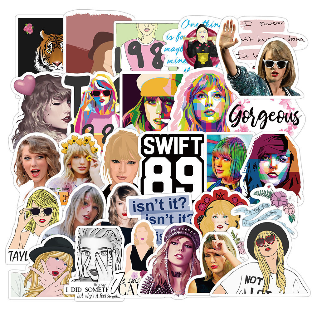 TAYLOR SWIFT Vinyl Stickers~DELICATE Isn't It 89~Waterproof WATER BOTTLE Decals