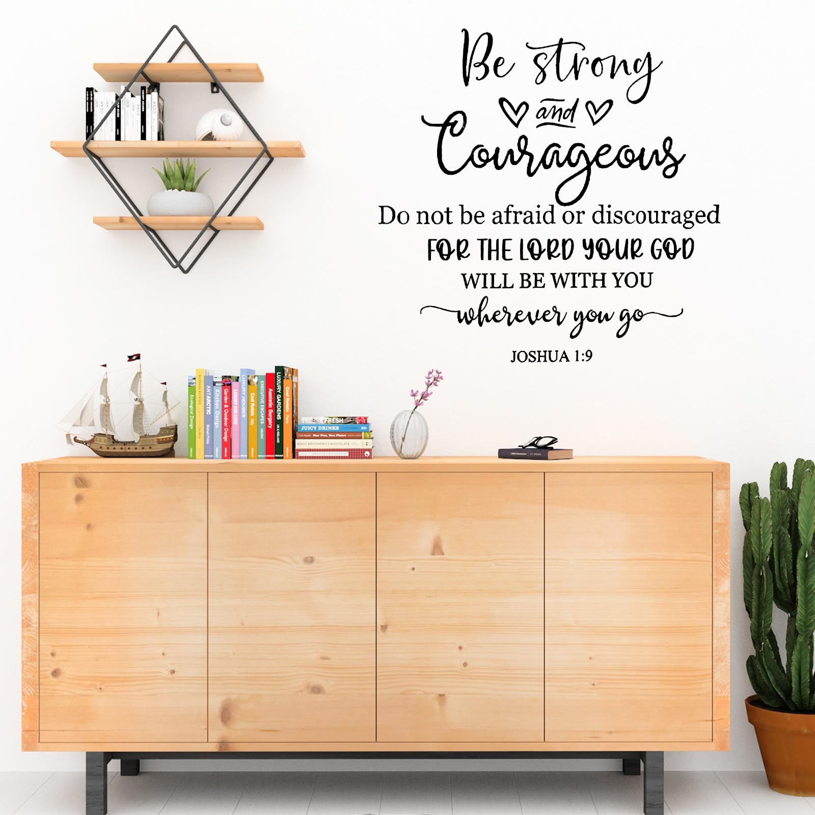 7 Pcs Bible Verse Wall Stickers Inspirational Quote Wall Decals Religious Mot…