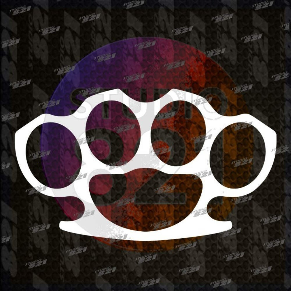 Brass Knuckles Decal Vinyl Sticker Die Cut Car Truck Window Laptop Art decal