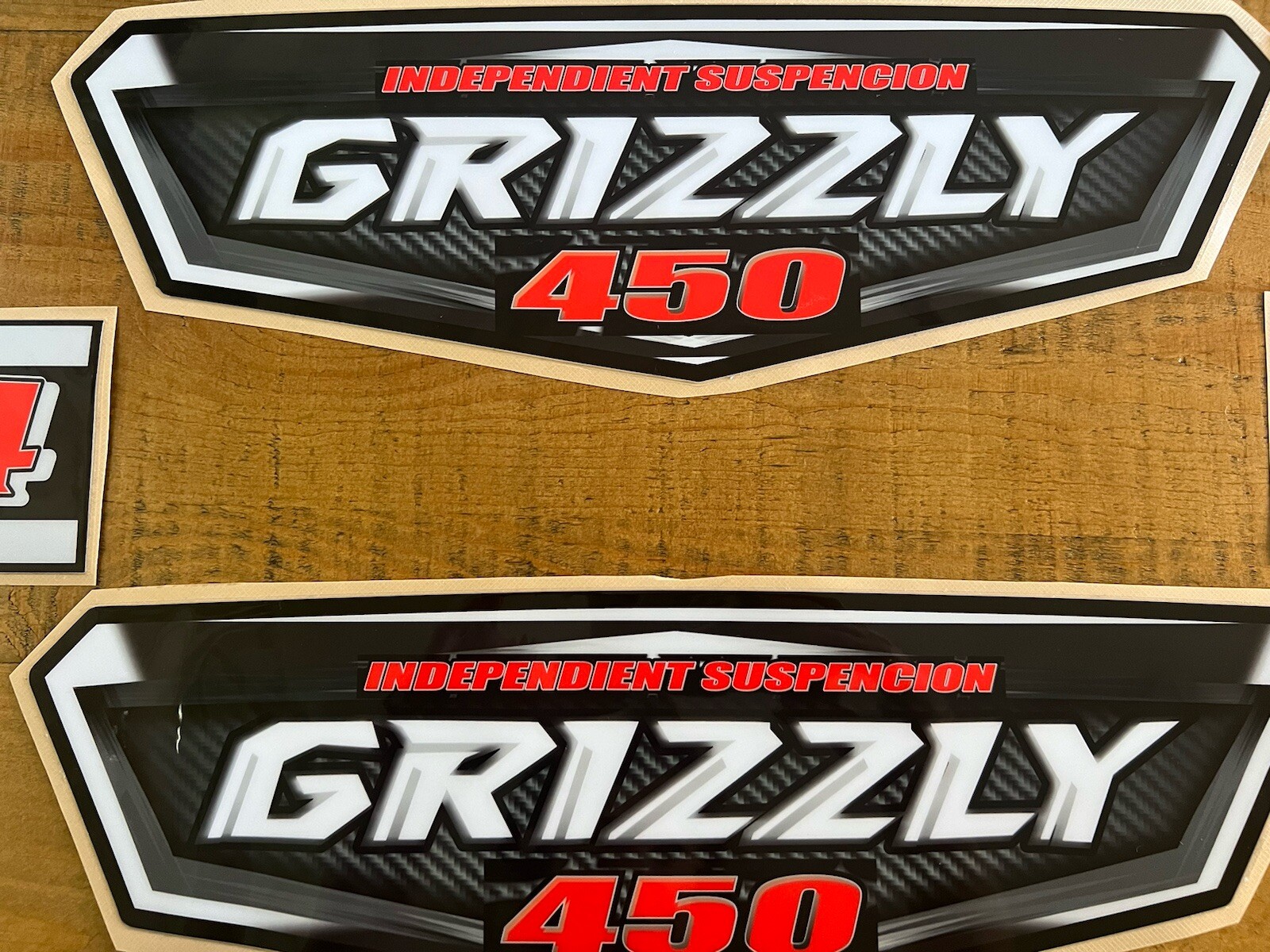 Yamaha Grizzly OEM ATV Tank Decal Graphic Sticker Kit 4×4