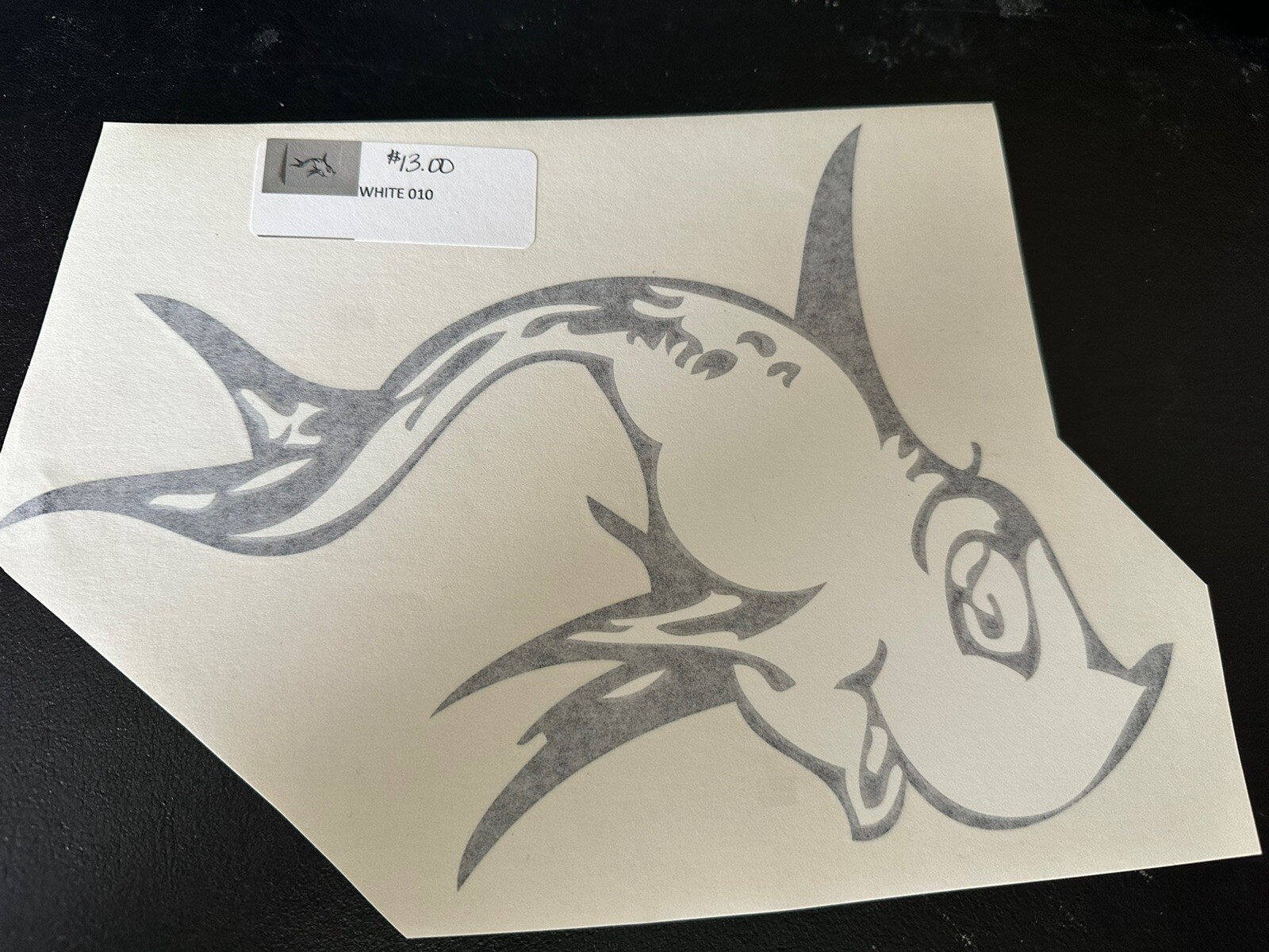 Dr. Seuss One Fish, Two Fish Vinyl Wall Decals LARGE White Decal 9" X 7"