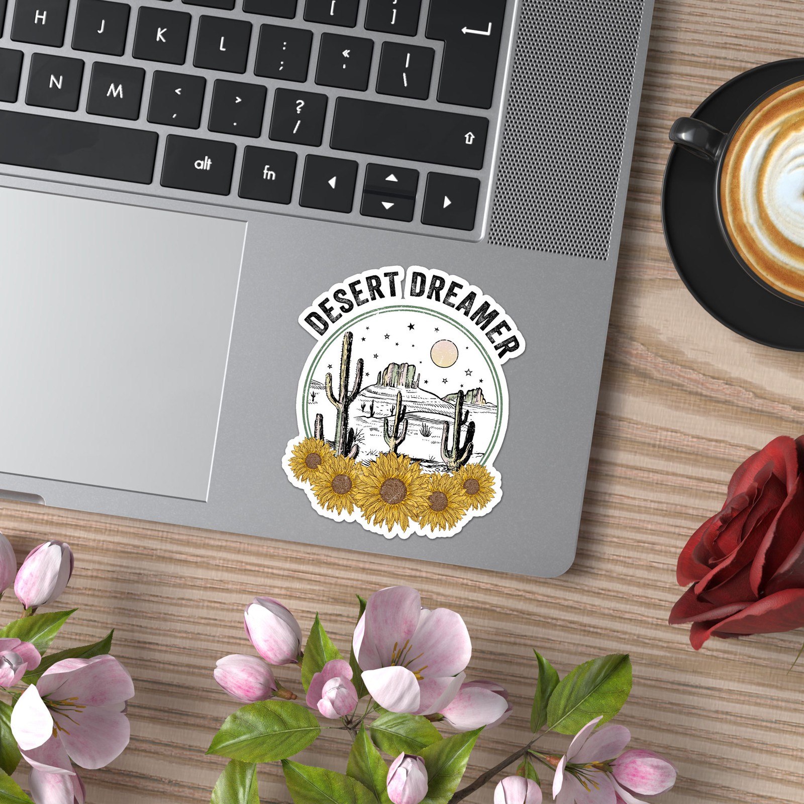 Desert Dreamer Cactus – Vinyl Decal Sticker – Car Window Laptop – ebn8789