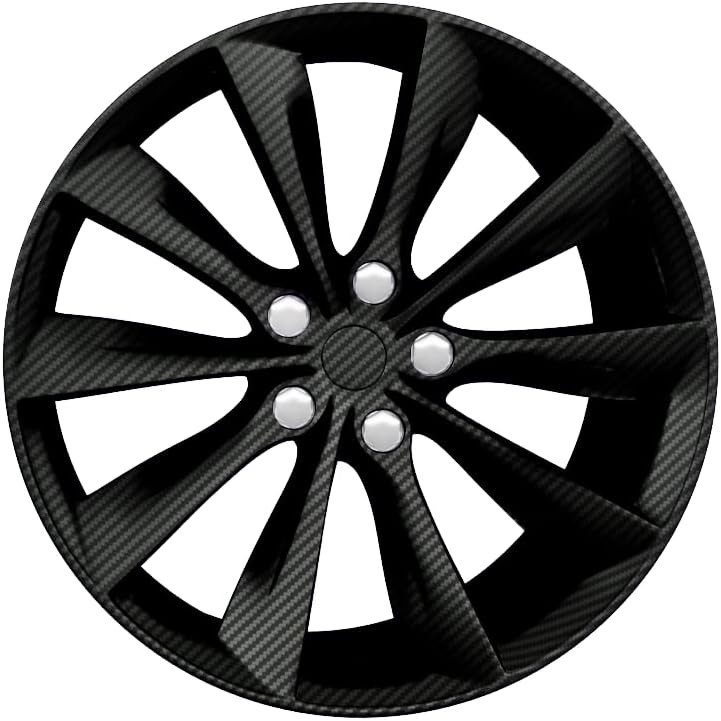 Auto Rim Air-Release Adhesive Vinyl Wrap 24 Inch x 30 Inch 4 Sheet Pack Black…