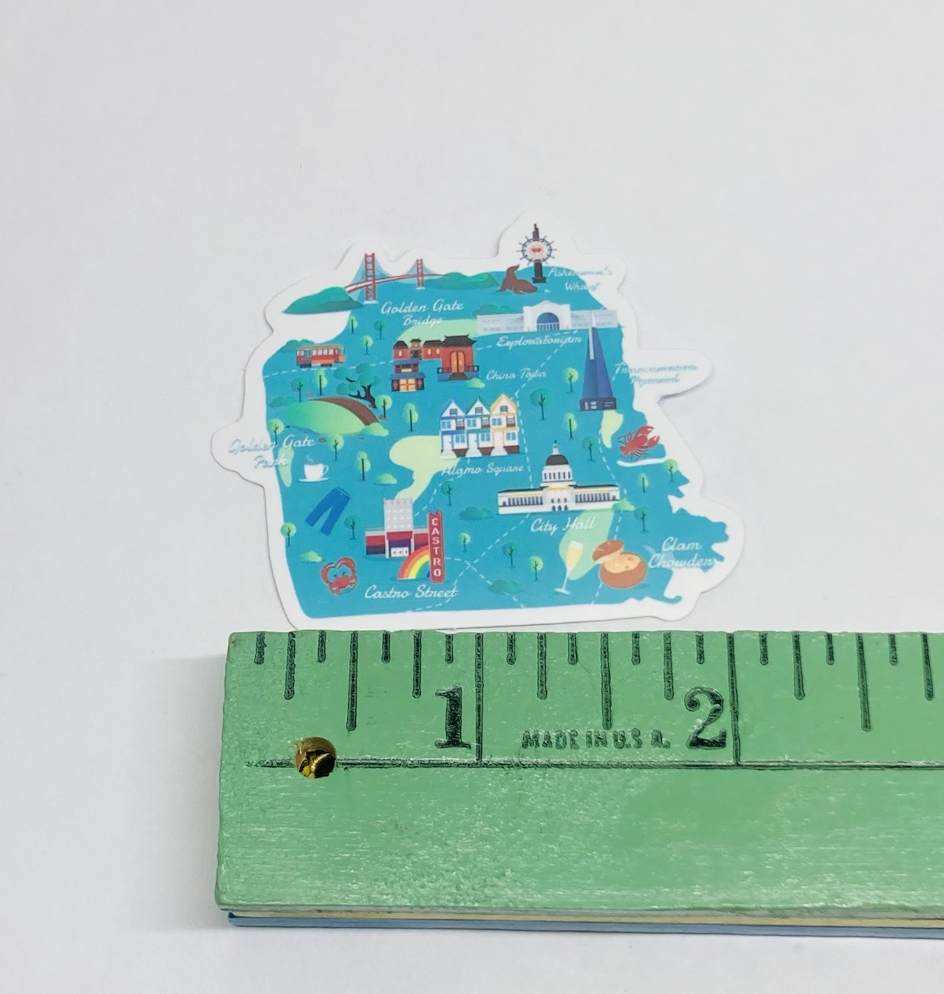City Of San Feancisco Sticker Tourist Places Travel Art Decal Vinyl Souvenir Tc6