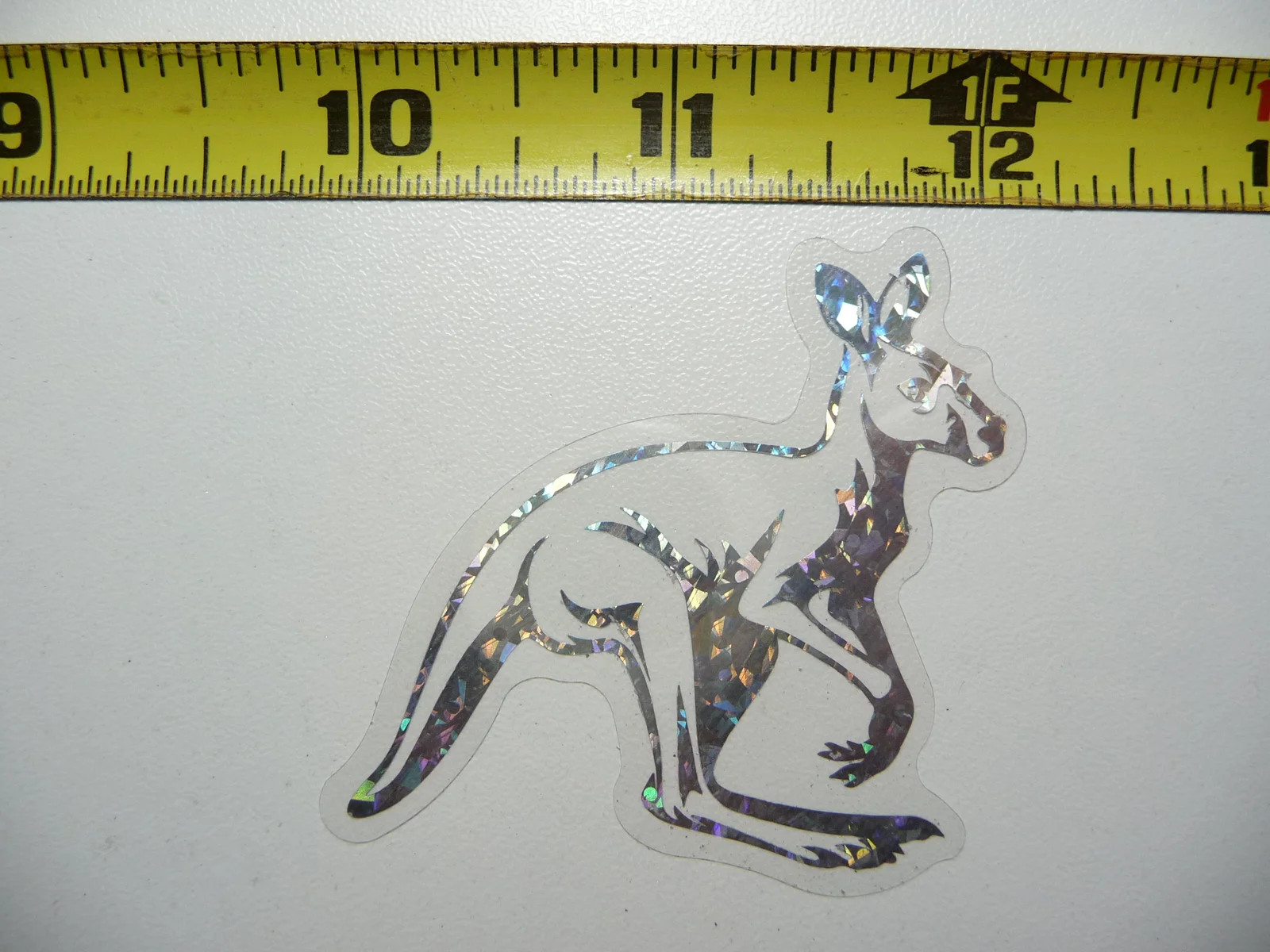 KANGAROO AUSTRALIA HOLOGRAPHIC SMALL STICKER DECAL ZOO WILDLIFE FUNNY