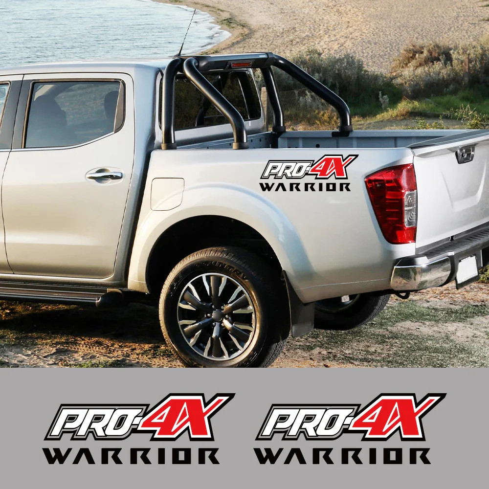 Aftermarket Pro-4X Rear Bed Side Decal for Nissan Navara Warrior / SL / ST | Vin