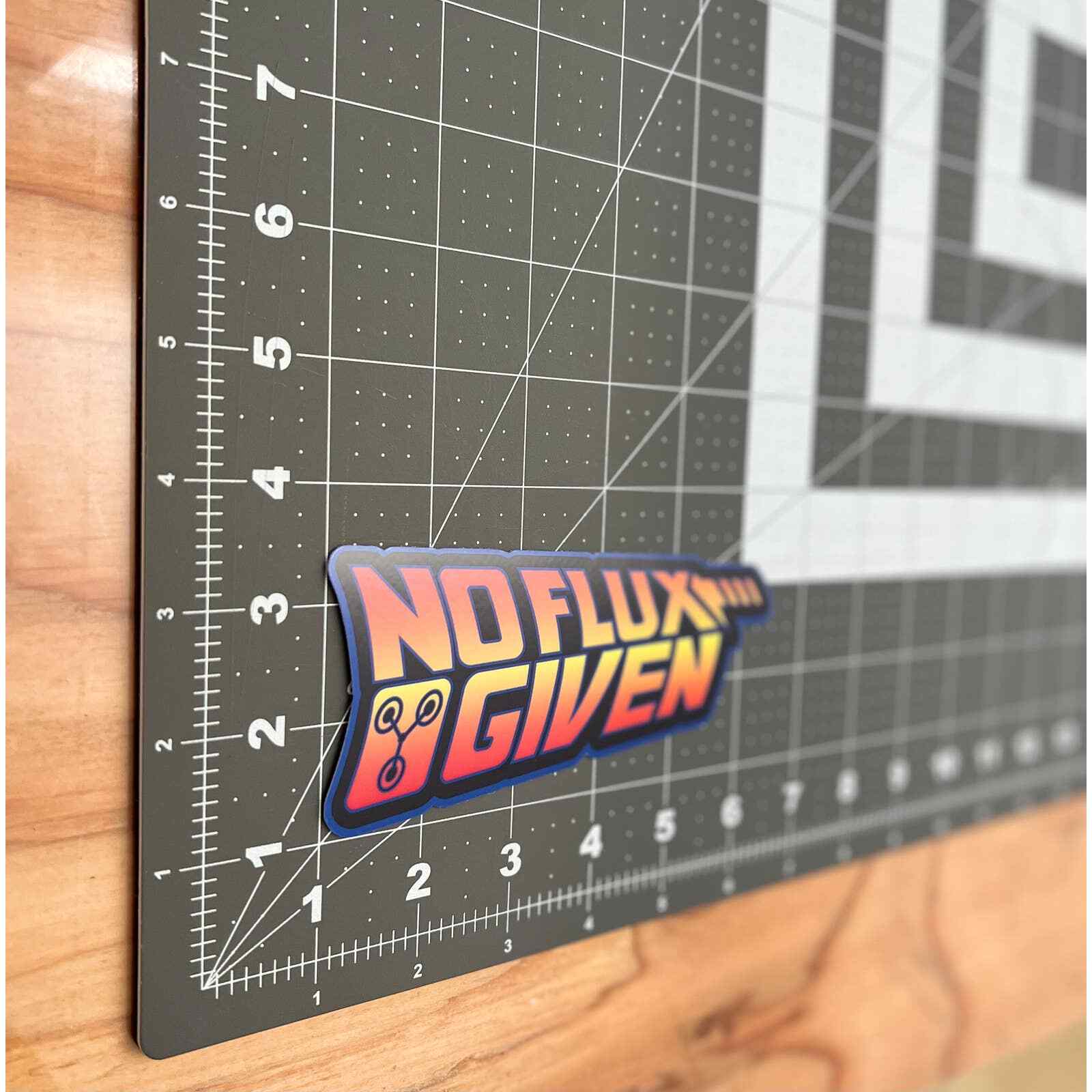 4" Back to the future "No flux given" Vinyl Sticker Decal