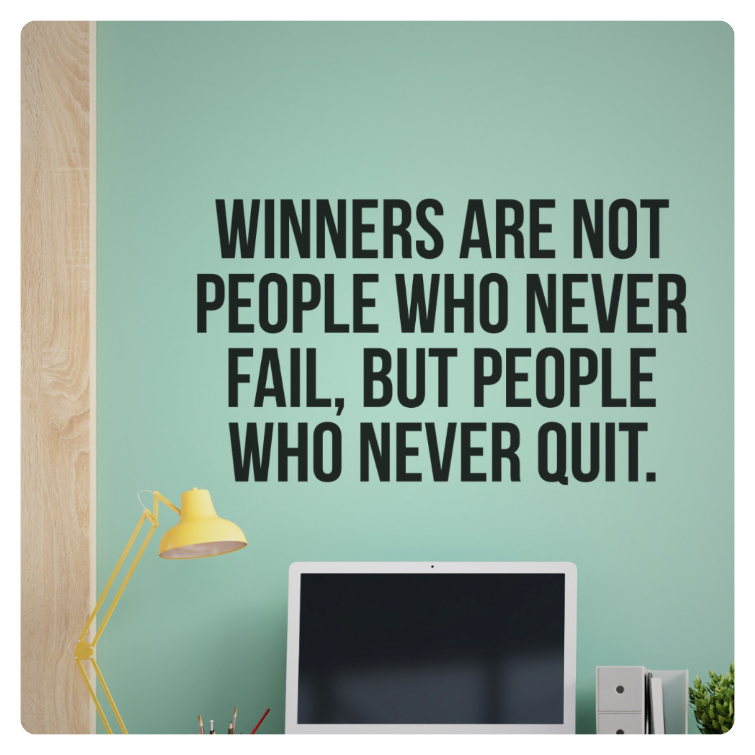 Winners Motivational Inspirational Wall Decal Sticker Vinyl Quote Art Home Decor