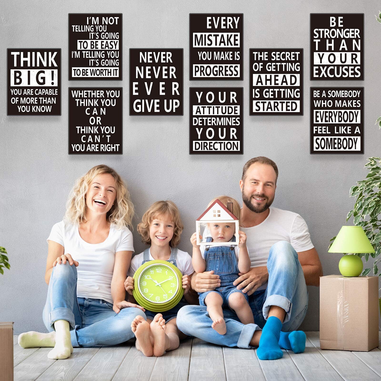 Zonon 9 Pcs Inspirational Wall Decals Spiritual Motivational Wall Stickers Po…