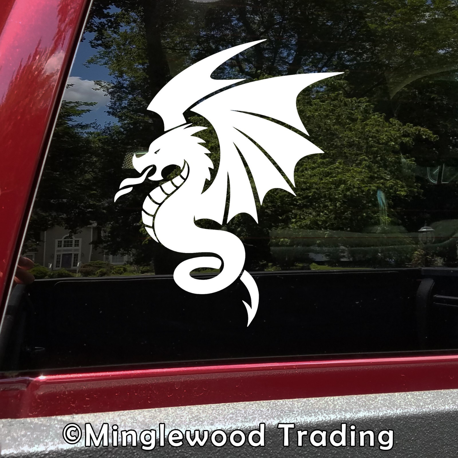 FLYING DRAGON Vinyl Sticker V1 Wyvern Medieval Fantasy Gaming – Die Cut Decal