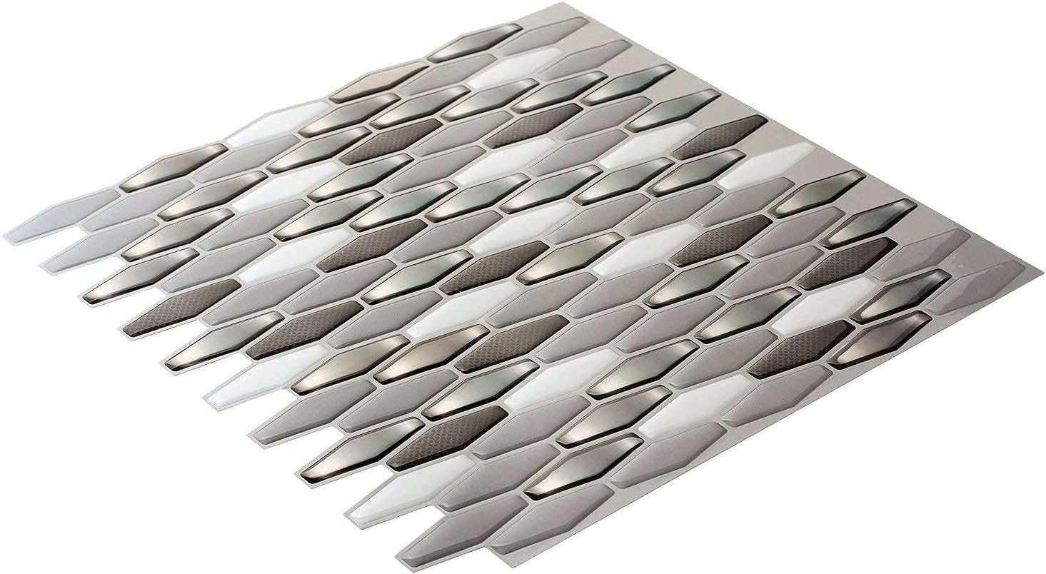 Transform Your Walls with 12" x 12" Heat-Resistant Marble Peel and Stick Tiles