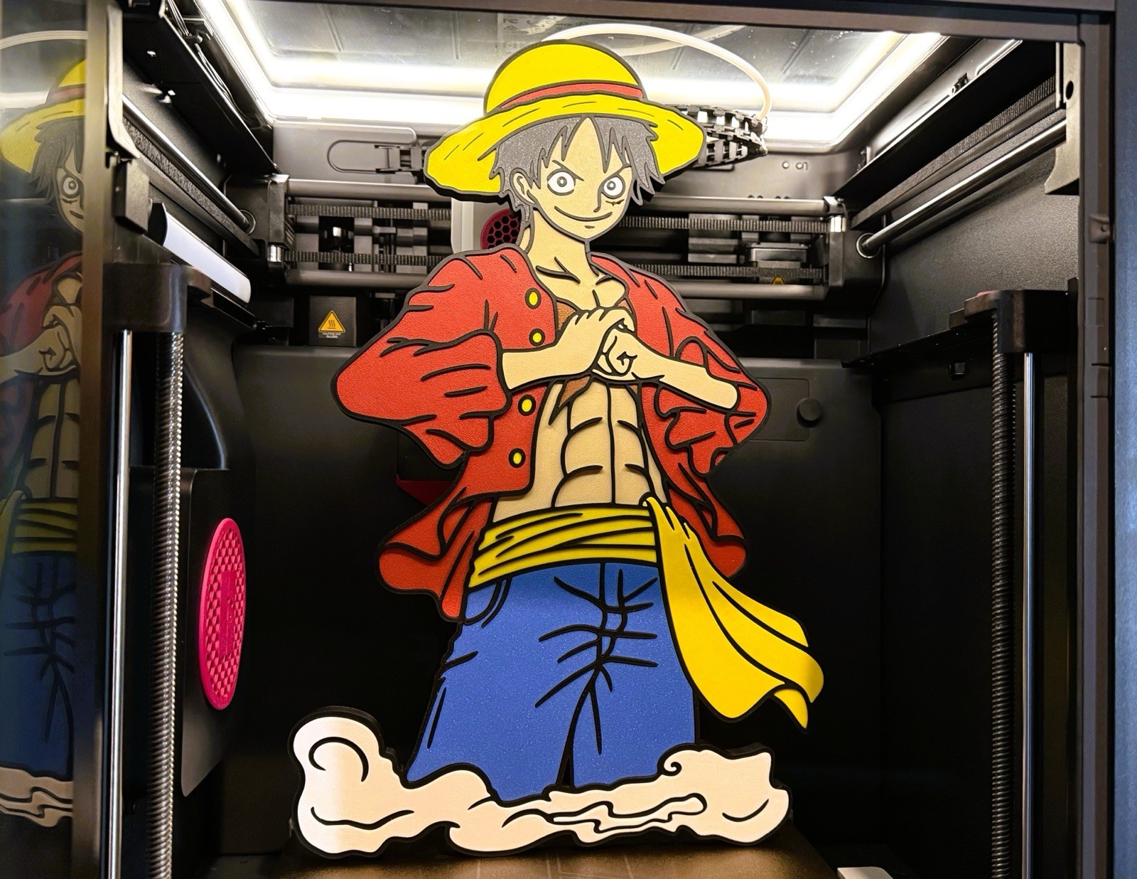 Luffy One Piece Wall Art – Anime Gaming Room Decor