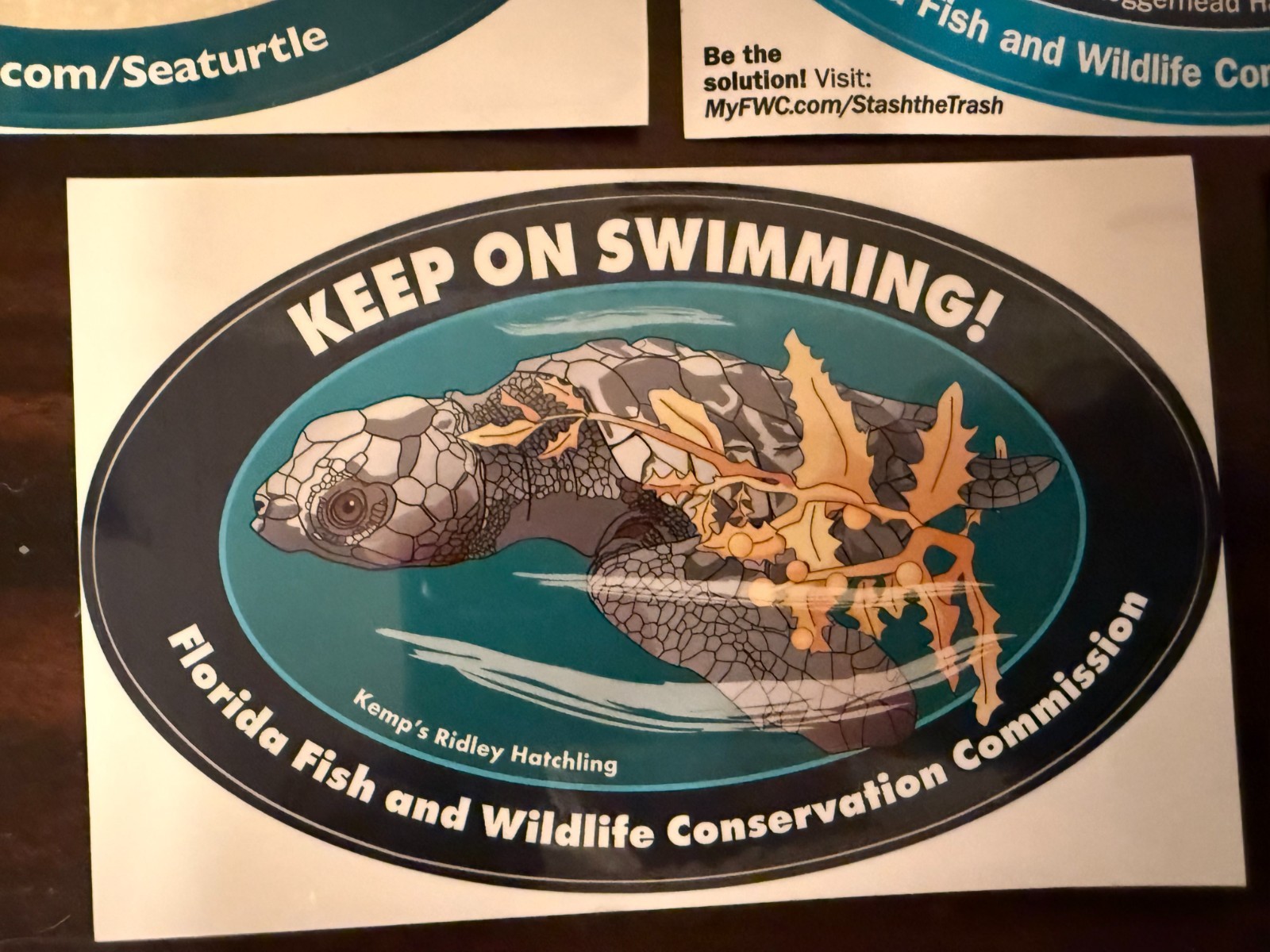 5 Turtle 5 Manatee~10 Decals Florida Fish & Wildlife Conservation Commission