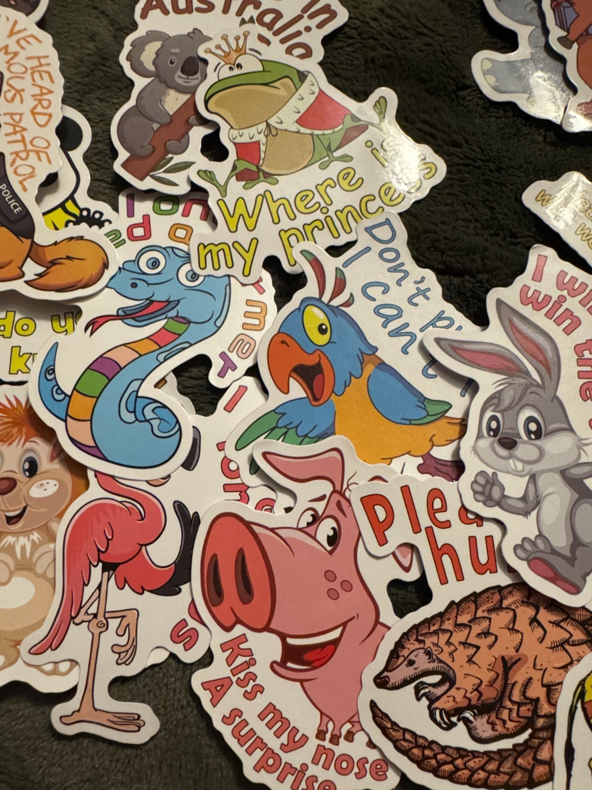 Animal Cartoon Themed Stickers Pack of 49 Mixed Set Decorate Luggage Laptop Cups