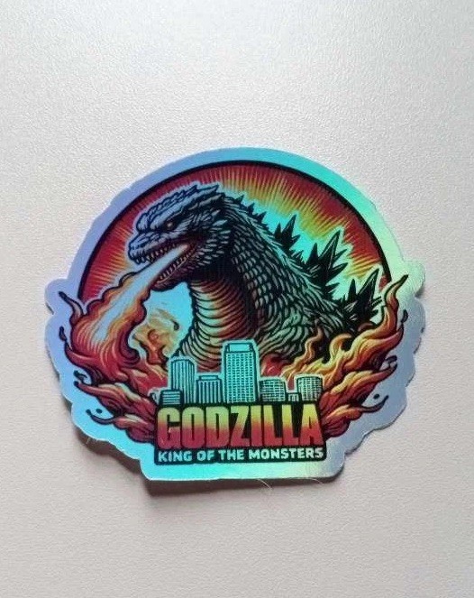 Godzilla King Of The Monsters 3 Inch Waterproof Vinyl Holographic Sticker