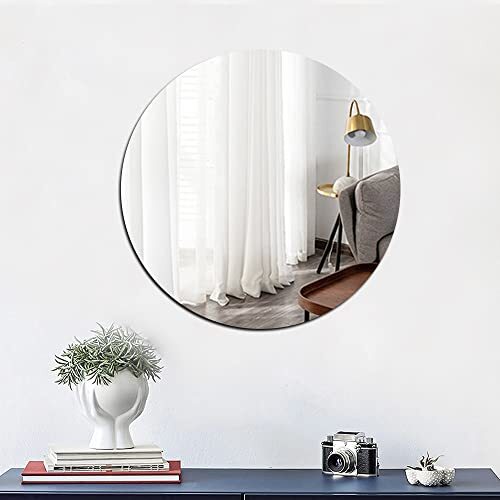 10 15 20 30cm Decor Flexible Large Bedroom Acrylic Mirror Tiles Round Elliptic
