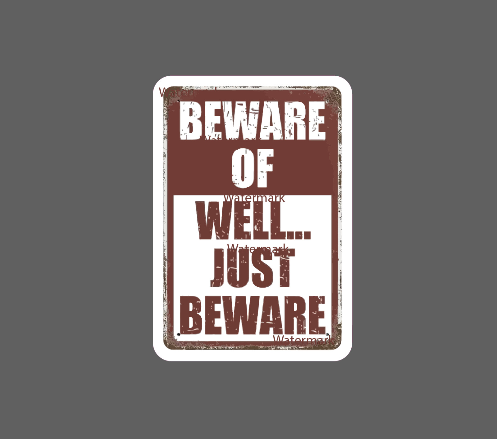 Beware Of Sticker Just Beware Caution NEW – Buy Any 4 For $1.75 EACH Storewide!