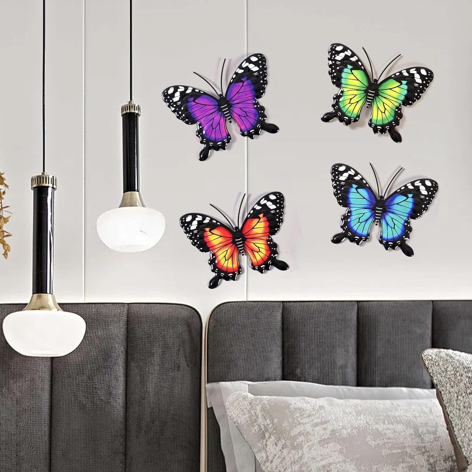 Unique 4-Pack Butterfly Wall Decor – Colorful Art for Indoor & Outdoor Spaces