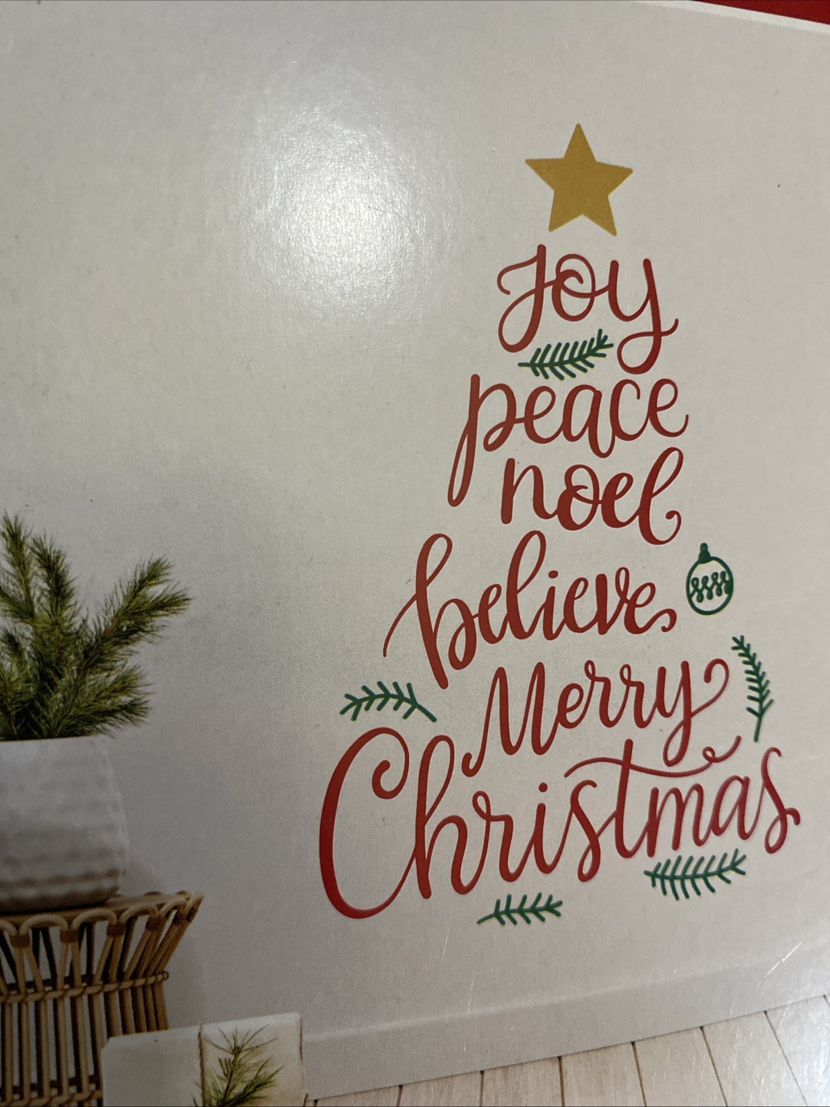 New 16-Count Wall Art Christmas Decals Peel & Stick Joy Peace Noel Believe Merry