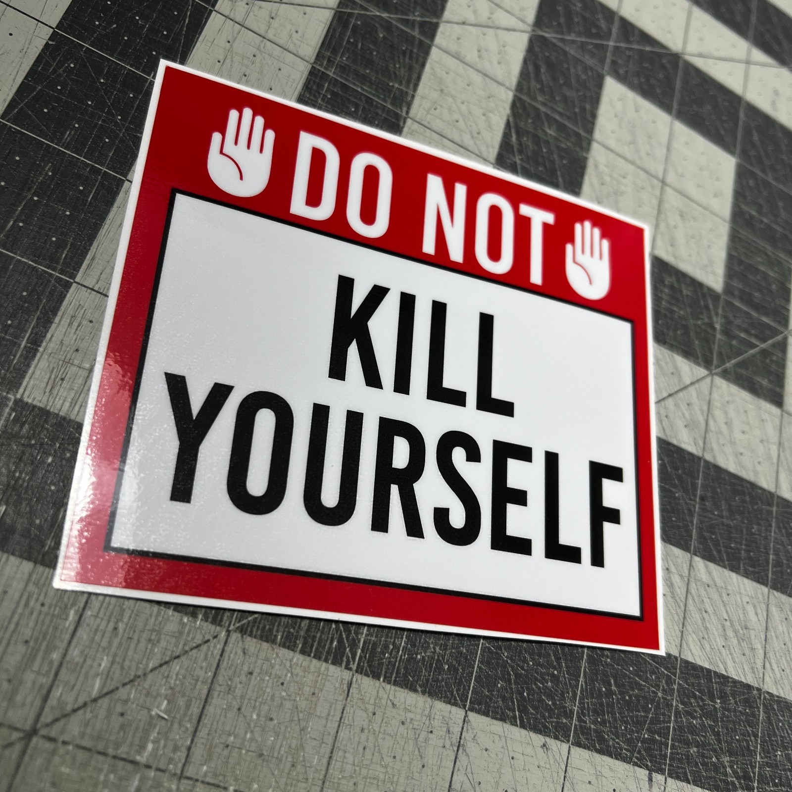 Custom Do Not Touch Sticker Decal Vinyl – Say Anything You Want! – Warning Label