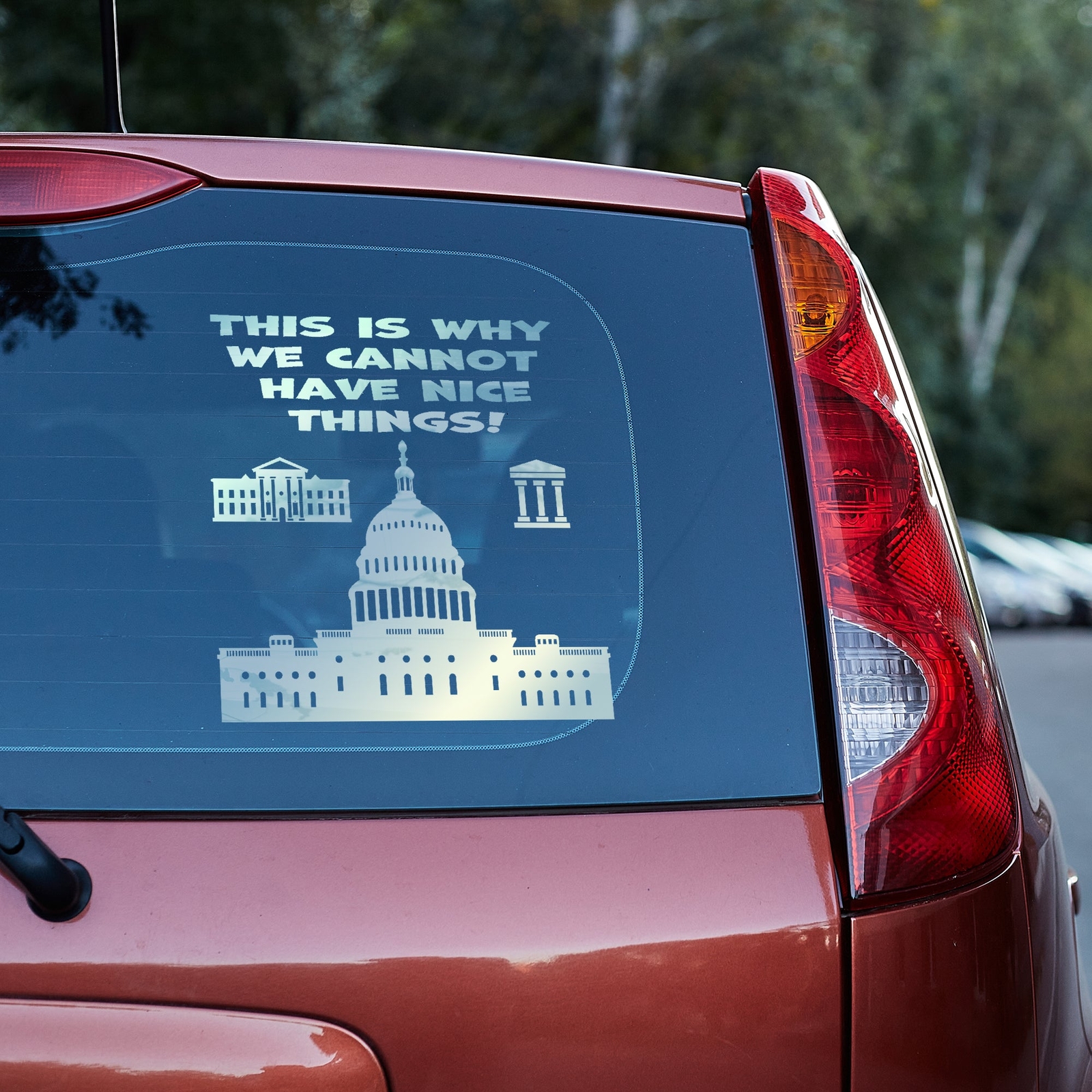 This is why we cannot have nice things Vinyl decal anti government funny