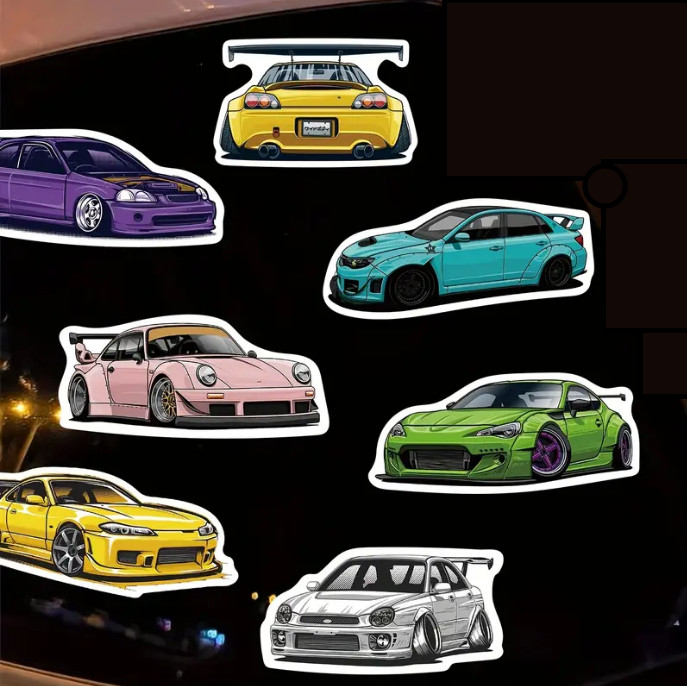 SPORTS CAR Vinyl Stickers Racing Decals – Select A Sticker – BUY2GET4FREE!