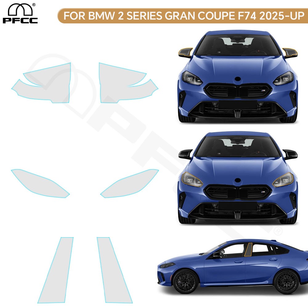 For BMW 2 Series Gran Coupe M Sport F74 2025-UP Full Car Paint Protection Film