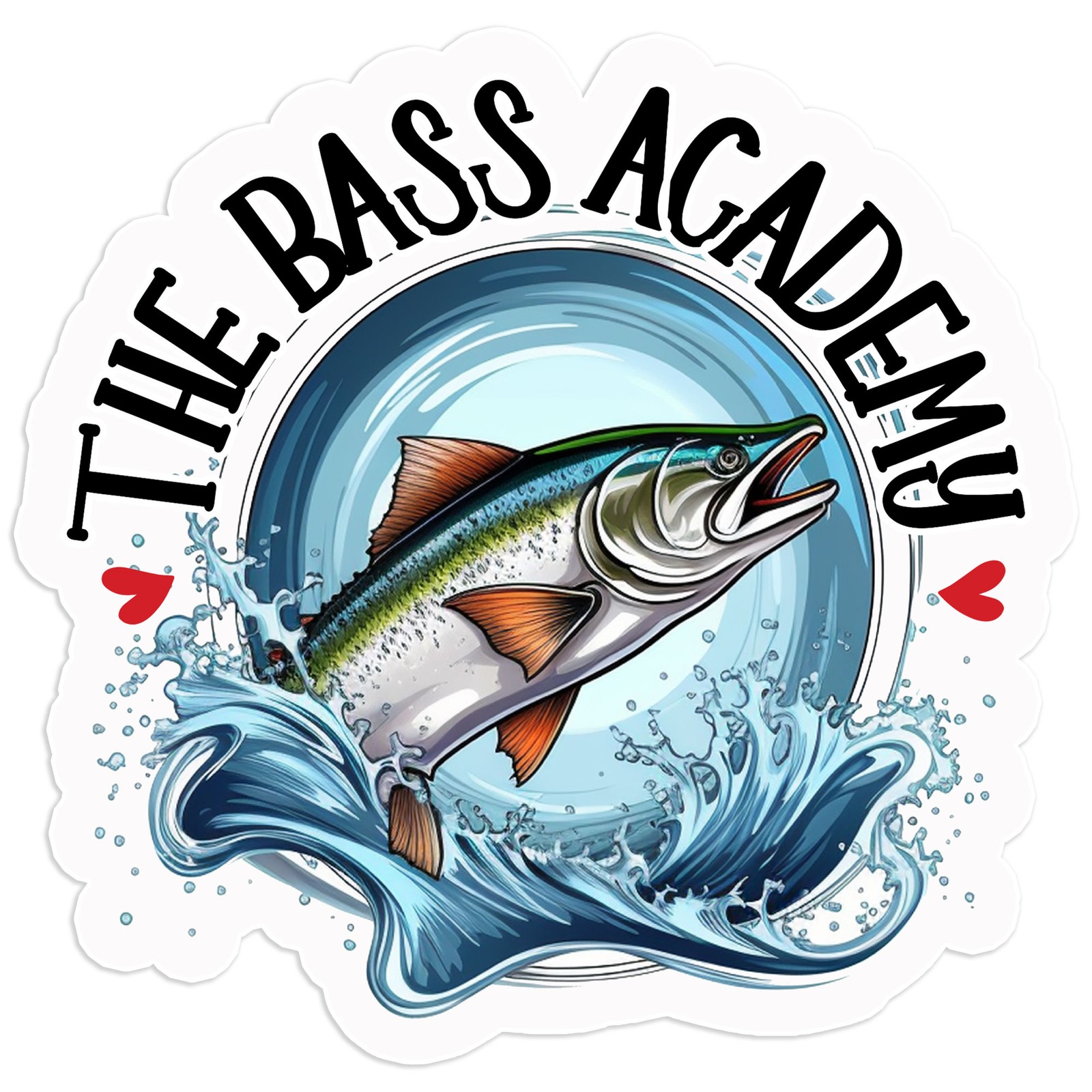 The Bass Academy – Vinyl Decal Sticker – Car Window Laptop – #999