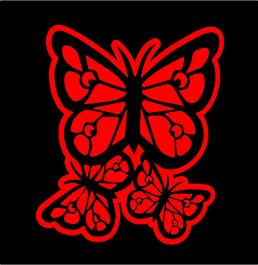 Butterfly Decal vinyl butterflies car trailer laptop window sticker graphic