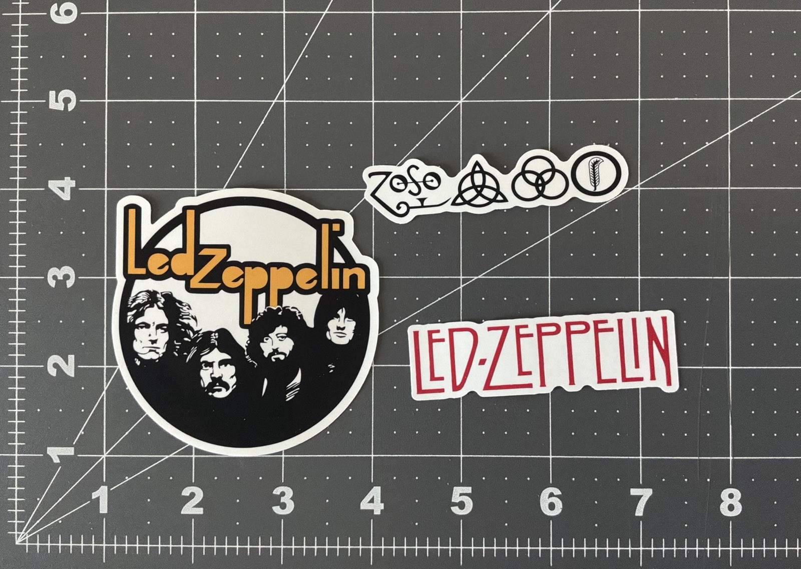 Led Zeppelin Stickers 3 Sticker Lot 3”