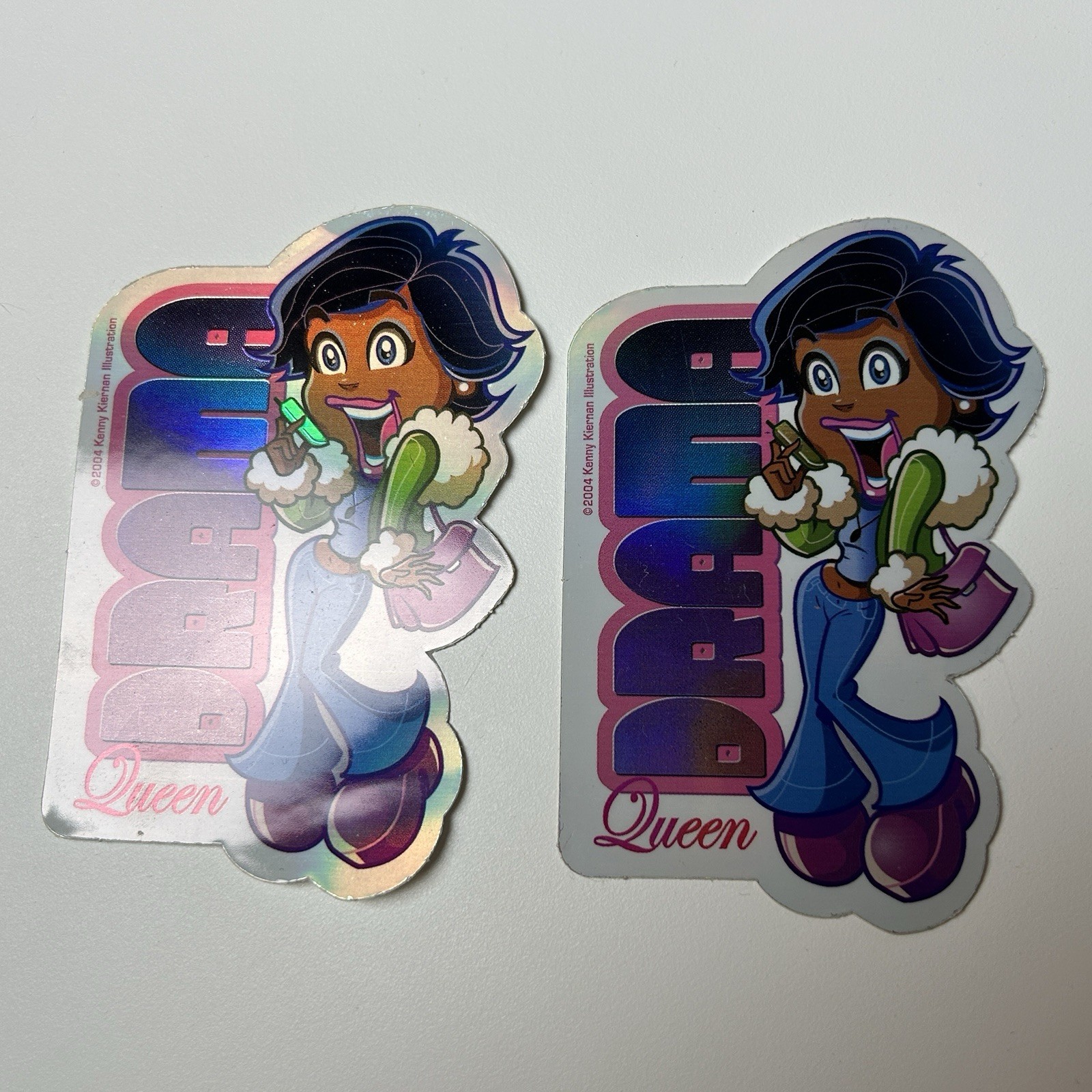 Kenny Kiernan NY Cuties Rare 2004 Reflective Sticker Set Made In USA