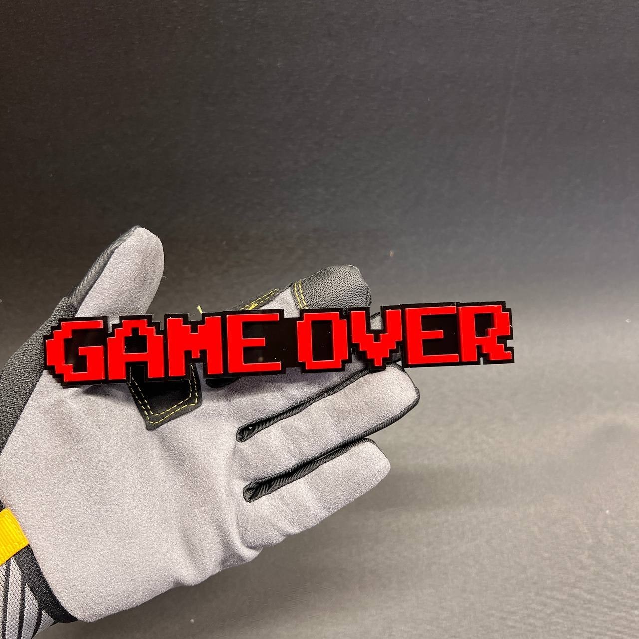 1PC GAME OVER Custom 3D Text Car Badge Fender Emblem Tailgate Toolbox Decal
