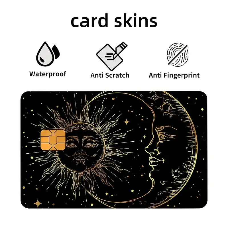 Sun & Moon Celestial Credit Debit Card Skin Sticker